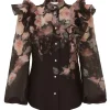 Crush Frill Sleeve Blouse