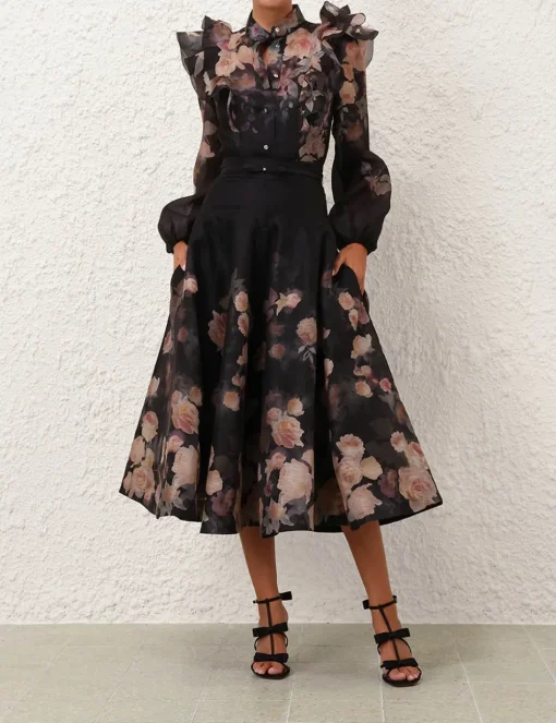 Crush Frill Sleeve Blouse