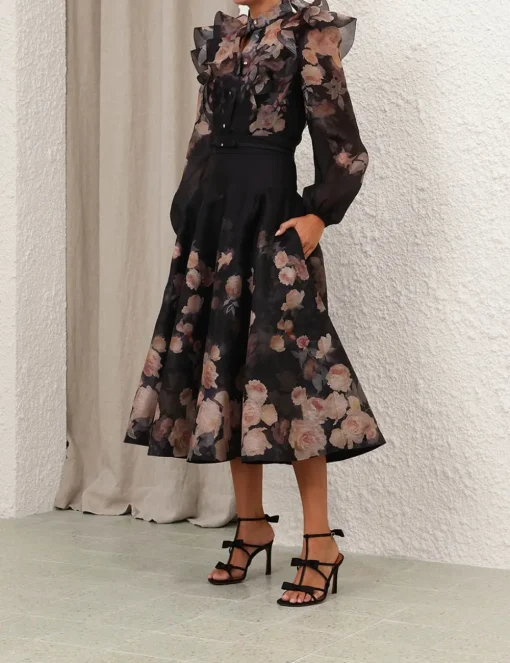 Crush Frill Sleeve Blouse