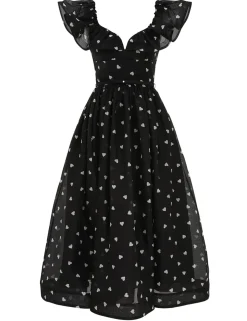Crush Frilled Midi Dress