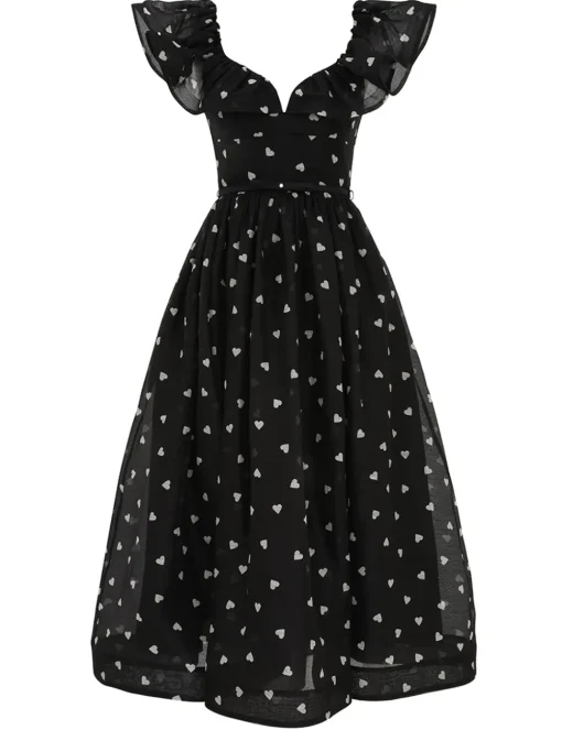 Crush Frilled Midi Dress