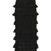 Crush Frilled Midi Skirt