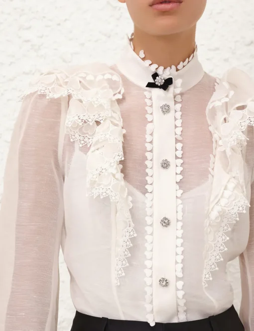 Crush Heart Embellished Blouse
