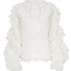Crush Heart Trim Blouse