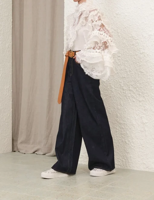 Crush Heart Trim Blouse