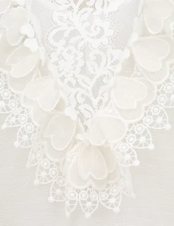 Crush Heart Trim Blouse