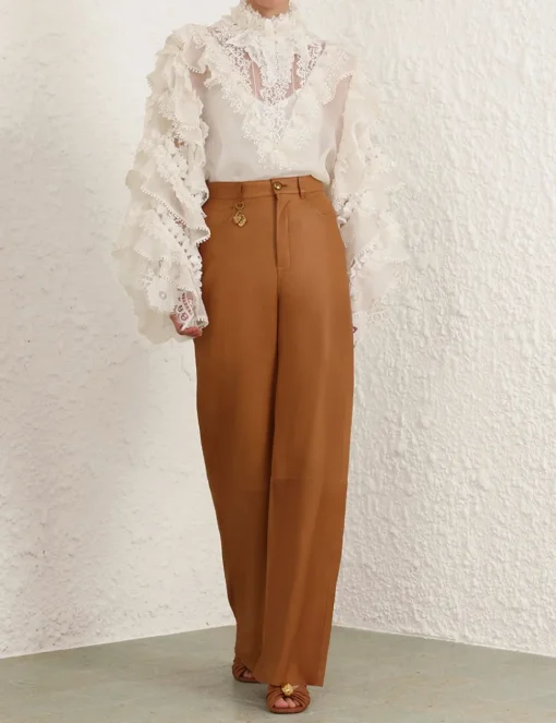Crush Heart Trim Blouse