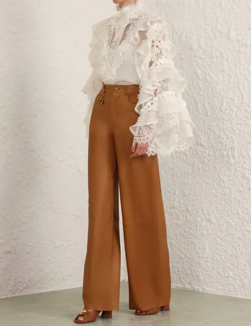 Crush Heart Trim Blouse