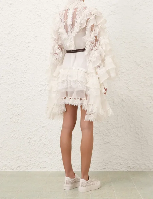Crush Heart Trim Mini Dress