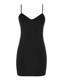 Crush High Neck Frilled Mini