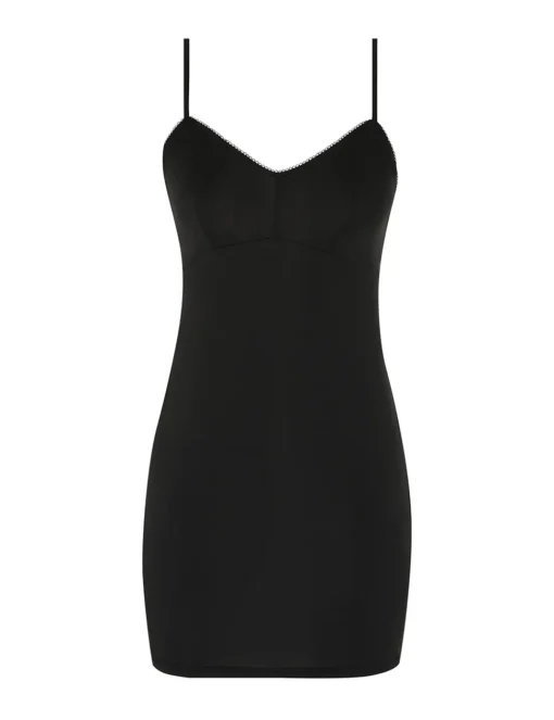 Crush High Neck Frilled Mini