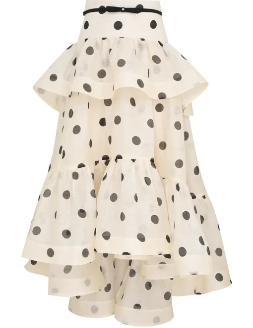 Crush High-Low Tiered Skirt