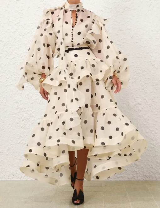 Crush High-Low Tiered Skirt
