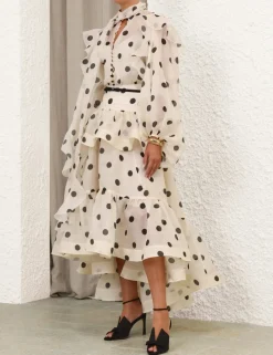 Crush High-Low Tiered Skirt