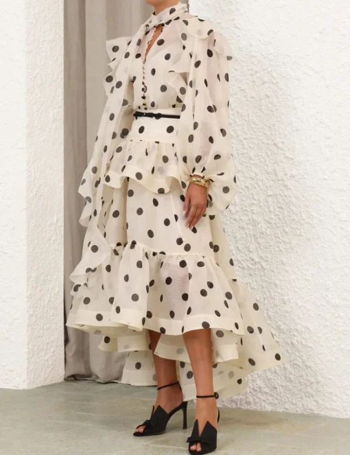Crush High-Low Tiered Skirt
