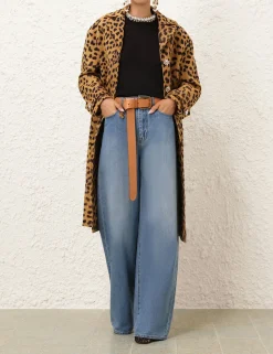 Crush Jacquard Barrel Coat