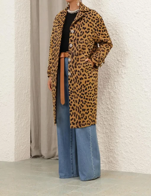 Crush Jacquard Barrel Coat