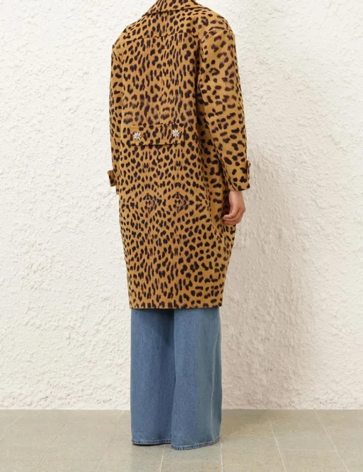 Crush Jacquard Barrel Coat
