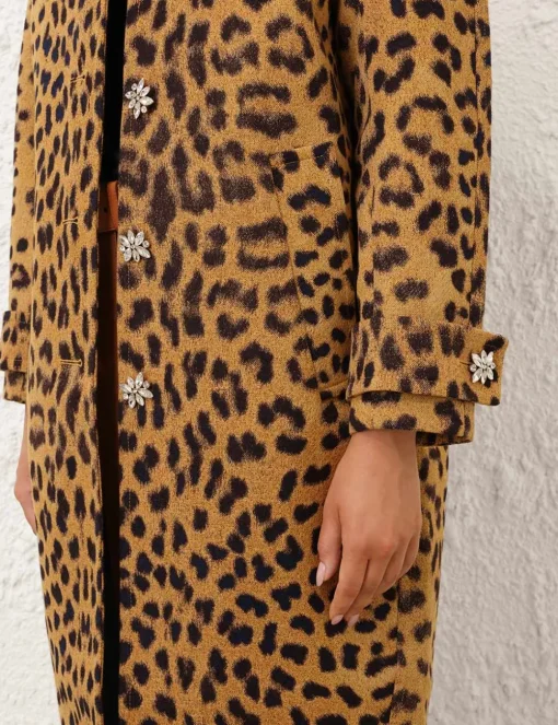 Crush Jacquard Barrel Coat