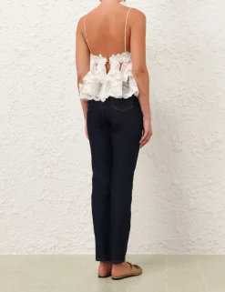 Crush Lace Motif Tiered Top