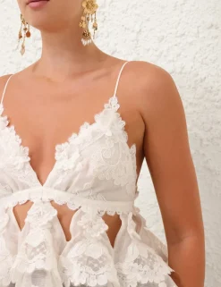 Crush Lace Motif Tiered Top