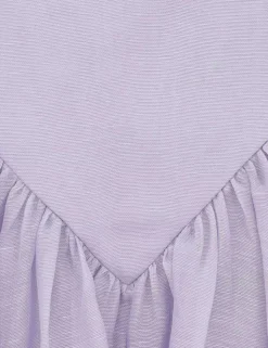 Crush Lace Trim Skirt