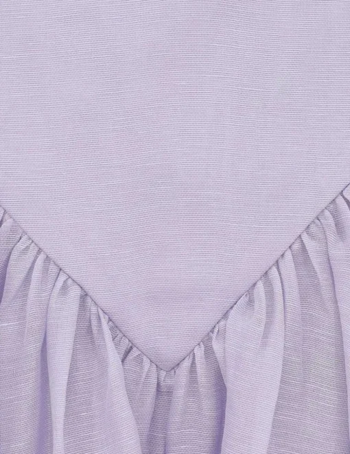 Crush Lace Trim Skirt