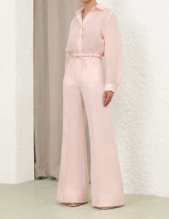 Crush Linen Flare Pant