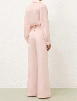 Crush Linen Flare Pant