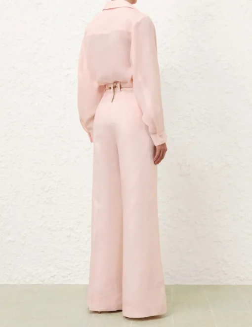 Crush Linen Flare Pant