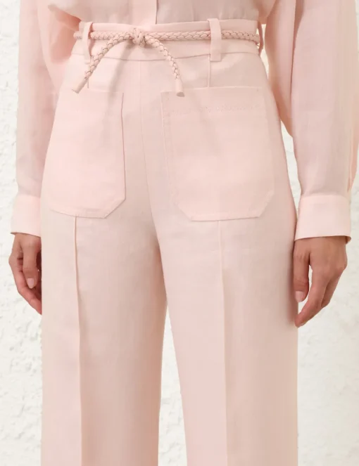 Crush Linen Flare Pant