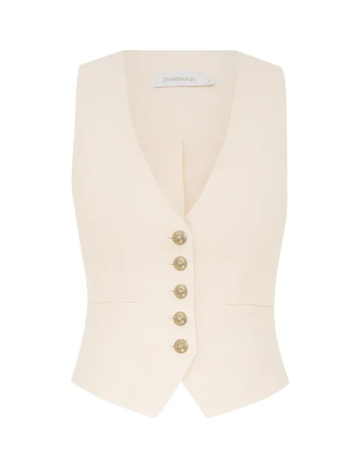Crush Linen Waistcoat