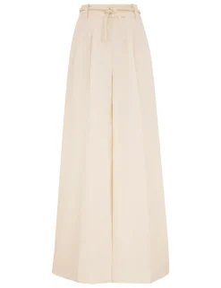 Crush Linen Wide Leg Pant