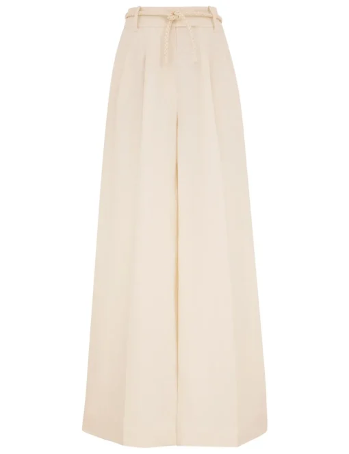 Crush Linen Wide Leg Pant