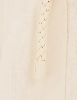 Crush Linen Wide Leg Pant