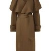 Crush Long Cape Coat