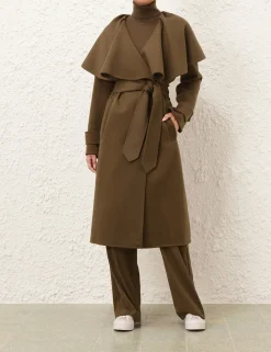 Crush Long Cape Coat