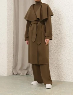 Crush Long Cape Coat