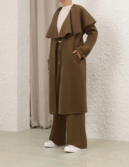 Crush Long Cape Coat