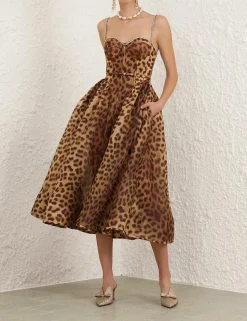 Crush Panelled Midi Dress