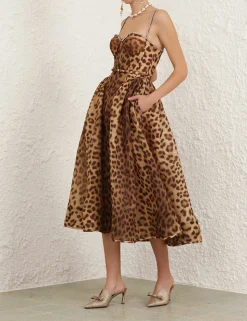 Crush Panelled Midi Dress