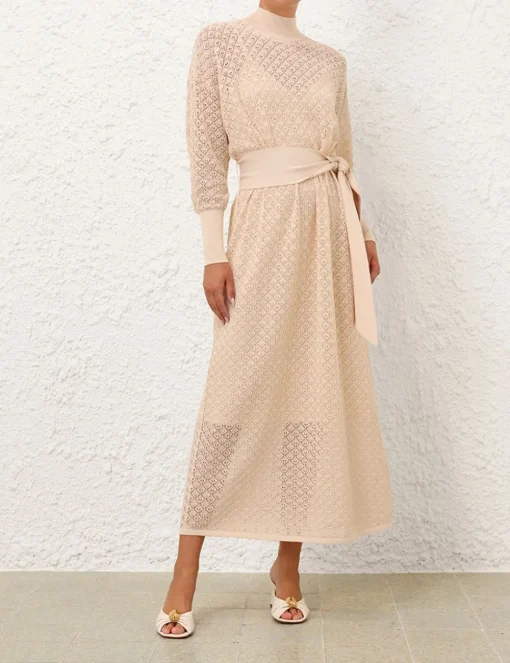Crush Pointelle Batwing Dress