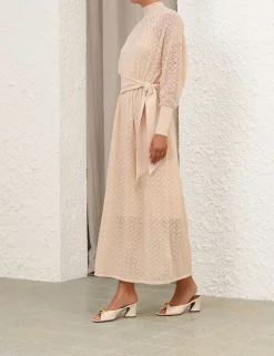 Crush Pointelle Batwing Dress