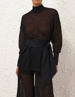 Crush Pointelle Batwing Top