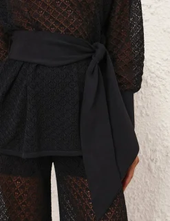 Crush Pointelle Batwing Top