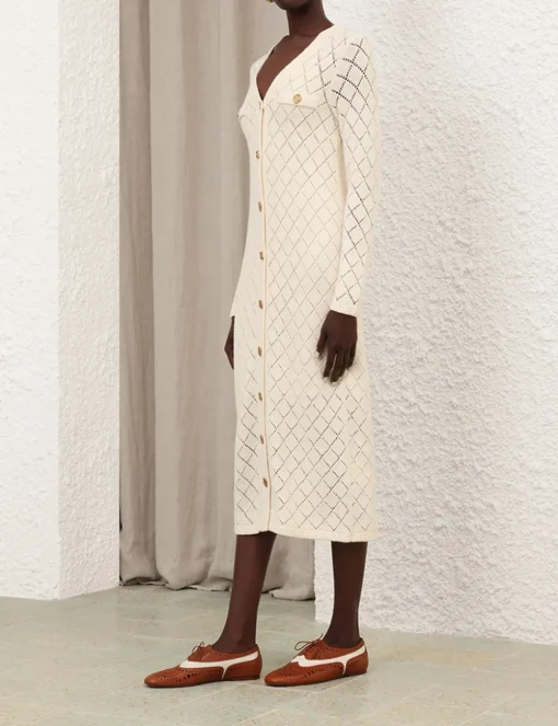Crush Pointelle Midi Dress