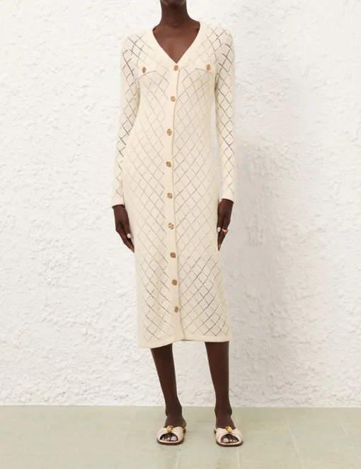 Crush Pointelle Midi Dress