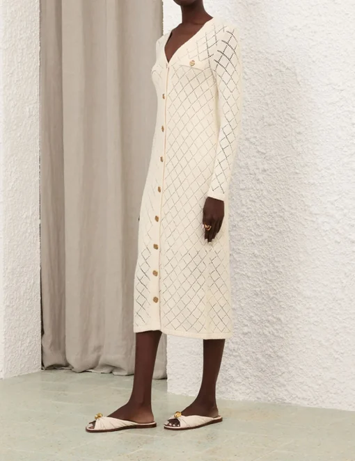 Crush Pointelle Midi Dress