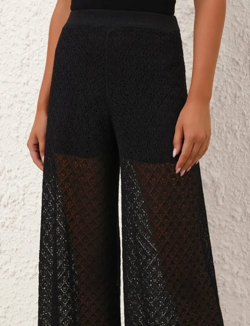 Crush Pointelle Palazzo Pant