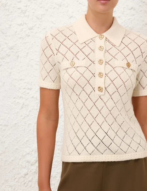 Crush Pointelle Polo